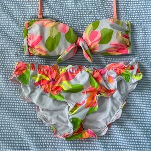 Victoria's Secret Bikini - Pink and Green Floral